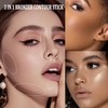 Liquid Contour Stick with Sponge Tip - Waterproof, Long-Lasting Sculpted