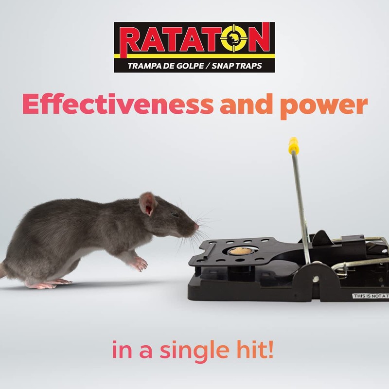Rataton Traditional Mousetrap Indoor and Outdoor use Kills Immediately Without