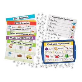 CVC,Cvcc, & Ccvc Magnet Activity Set - 67 Pieces - Educational and Learning Activities for Kids