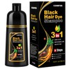 Shampoo para Canas 3 en 1, Champú Colorante para Teñir