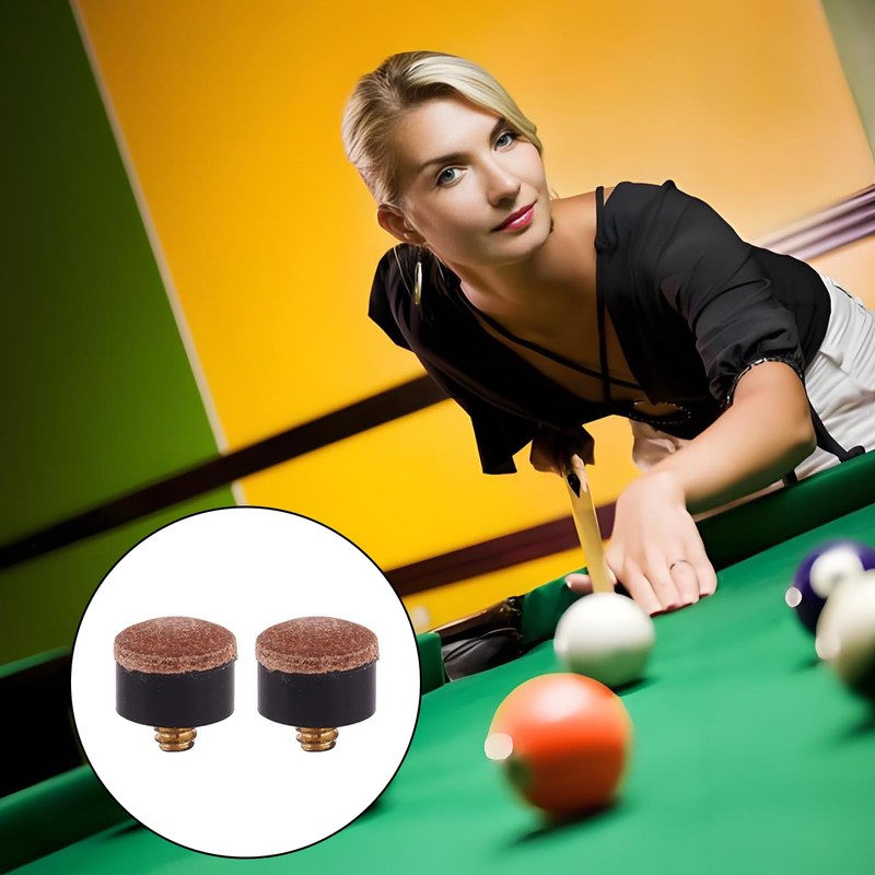 XJUDA 24 Pcs Cue Tips Pool Cue Tips Screw on