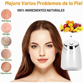 Máquina para hacer mascarillas faciales naturales en casa con colágeno y frutas