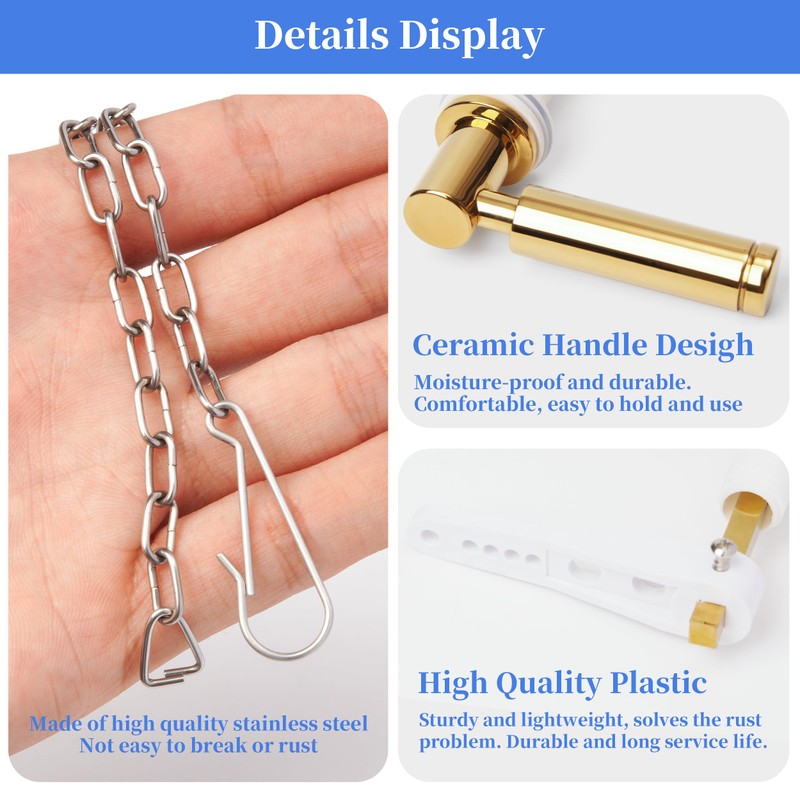 Toilet Flush Handle Eeplacement Kit Zinc Alloy Metal Toilet Handle