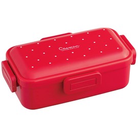 Skater PFLB6AG-A Ag+ Silver Ion, Antibacterial, Fluffy, Dome-Shaped Lid, Lunch Box, 18.9 fl oz (530 ml), Casmine, Red
