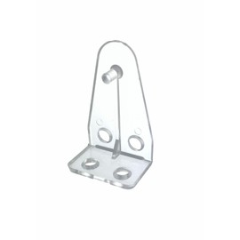 Blind Hold Down Brackets Clear Plastic (4)