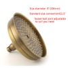 SaiDian 1 Pcs Antique Copper Rainfall Shower Head 8 Inch