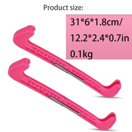 WLCTJIAYOU 2Pcs Ice Skate Blade Covers,Sports Hockey Blade Guards, Ice Hockey Skate Blade Guards Plastic Cover for Figure Skates
