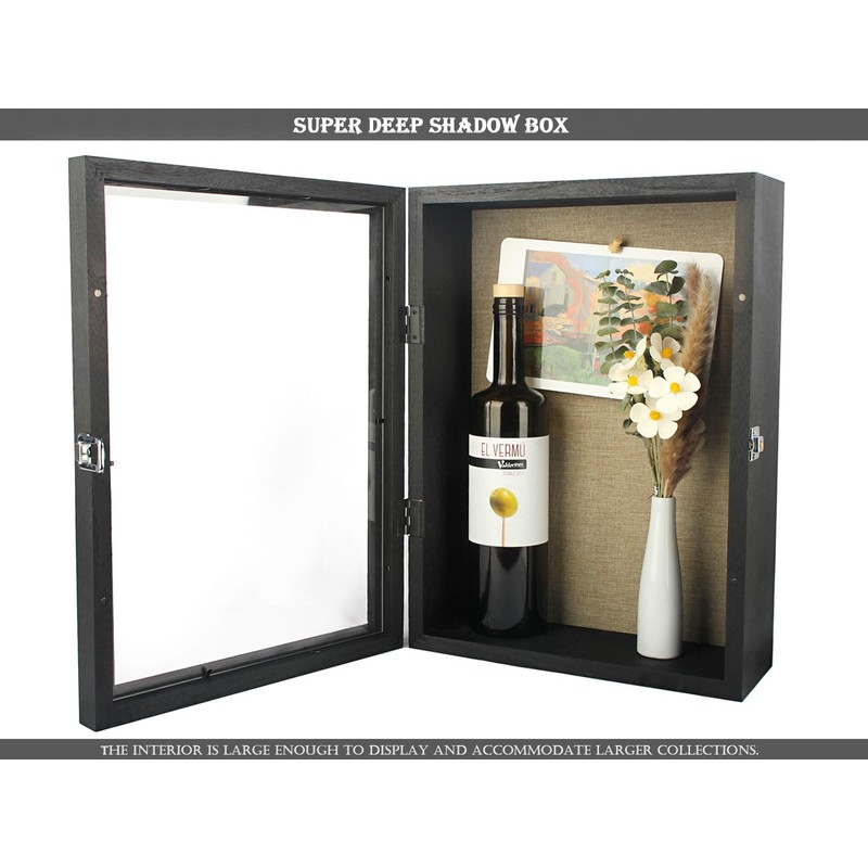 JJWLWEI 12x17 Extra Deep Shadow Box, Large Shadow Boxes Display
