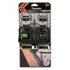 Keeper 47203 16' Ratchet Tie-Down, 2 Pack, Green