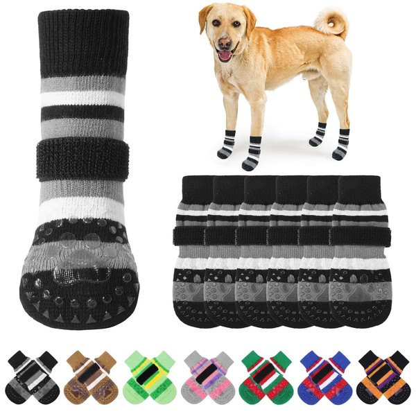 KOOLTAIL Anti Slip Dog Socks for Cold Pavement to Prevent