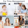HAUKINIX Shower Timer Waterproof Bathroom Toilet Timer Digital Kitchen for