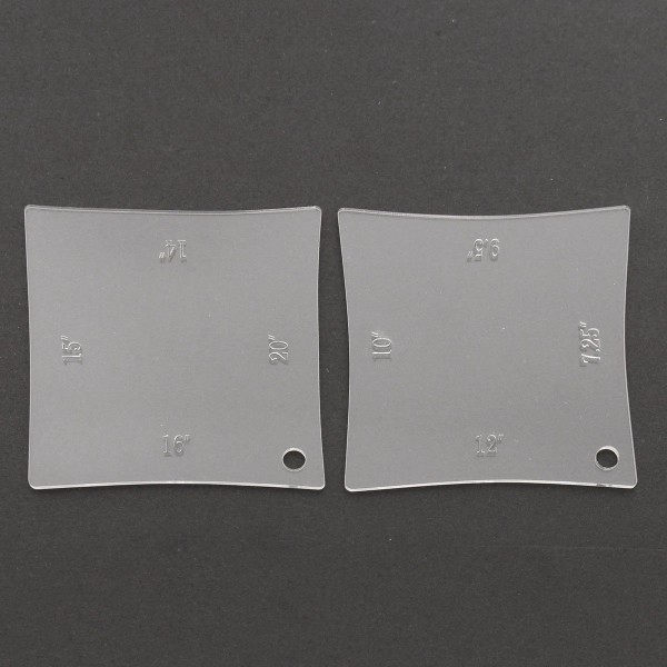 Unbranded 2Pack Guitar Radius Gauge Neck Fretboard Nut Luthier Radian