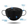 HAPPYDAY KF94 Mask, 10 Pieces, Black, 4 Layers, High Functionality,