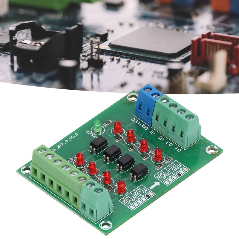 4 Channel Optocoupler Isolator Board PLC Signal Converter Module PNP
