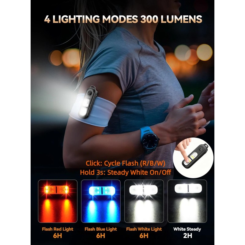 TECKNET Personal Safety Alarm 135dB with SOS Strobe Light for
