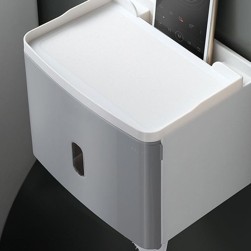 Wall Mounted Tissue Organizer Rustproof Easy To Operate Wall Hanging