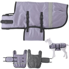 Calf Coat, Alpaca Goat Livestock Farm Jackets Medium Weight 200g Fill Jacket Rug Coat Gray L