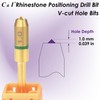 C & I Nail Drill V-Cut Hole Bit for Rhinestone