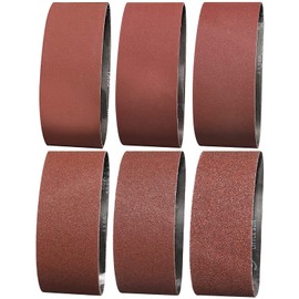 IROKCAKPT Endless Belt, 3.0 x 21.0 inches (76 x 533 mm), Sanding Belt (Set of 12), Sander Replacement Grinding Belt (#60, #80, #120, #180, #240, #400 x 2 each), DIY Woodworking Belt, Used for Rust