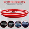 DREAMOTOR 71 Inch Car Hood LED Strip, White Exterior Dynamic