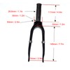 Bike Front Fork 2.9in Lower Fork Open 4.4in Upper Tube
