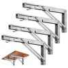 Storystore Folding Shelf Brackets - 10 Inch Heavy Duty Stainless