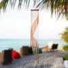 35inch 18-Bar Classic Rotating Wind Chime Solid Wood Aluminum Alloy