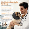 2PCS Orejeras Ajustables para Perro, Muffs de Oído de Perro