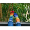 Solmate Socks - Mismatched Crew Socks; Made in USA; Rainbow