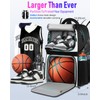 LOINTET Basketball Bag Backpack with Ball Holder Shoes Compartment, Large