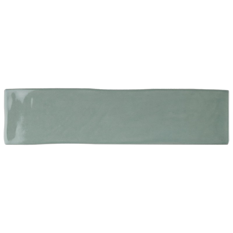 KE-JAS KEZMA - Green Handmade Ceramic Wall Tile 3 in.