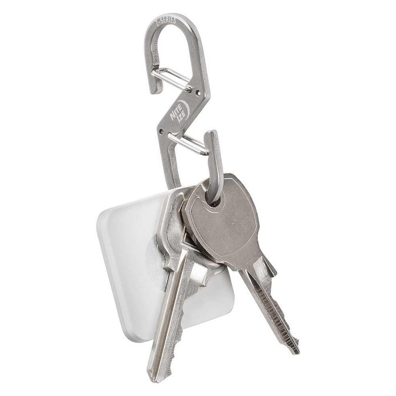 Nite Ize Z-Series Dual Carabiner, Double Gated Stainless Steel Clip