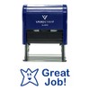 Great Job Teacher Self Inking Rubber Stamp (Blue Ink) -
