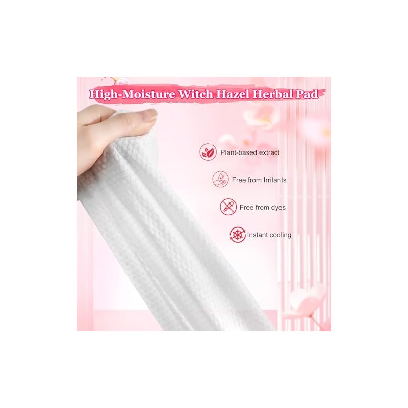 UHdod Witch Hazel Cooling Pads for Postpartum Care - 48