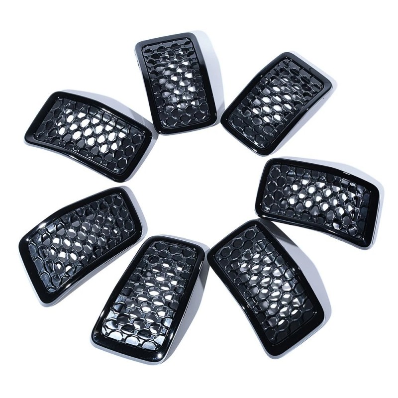 AstraDepot For 2019-2023 Jeep Cherokee Honeycomb Mesh Front Grill Inserts