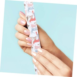 Healvian 60pcs Xmas Nail Files Polisher Double-sided Grit Tools for Manicure Lightweight Portable Nail Care Kit for Girls for Christmas Festivals