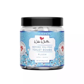 Wabi Whiffs Toilet Bombs Bathroom Deodorizer Fizzing Love Bombs 60 Ct - Plush (Cotton+ Jasmine)