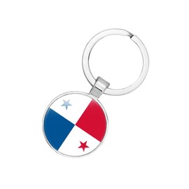 EnigmaGlow Panama Flag Keyring Key Chain Zinc Alloy Keychains Daily Keychain Home Car Keys for Men Women (Panama)