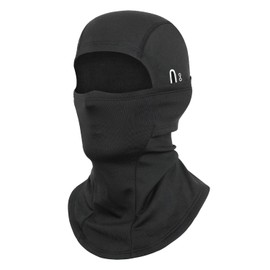 SUNXBUK Balaclava Motorcycle Balaclava, Face Cover, Breathable Sun Protection, Balaclava, Full Face Mask, Elastic, Black/Winter, L