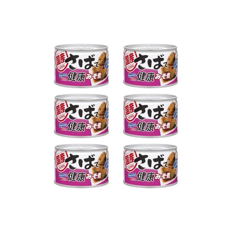 Canned Miso Simmered Mackerel – 6 Pack (160g Each) –