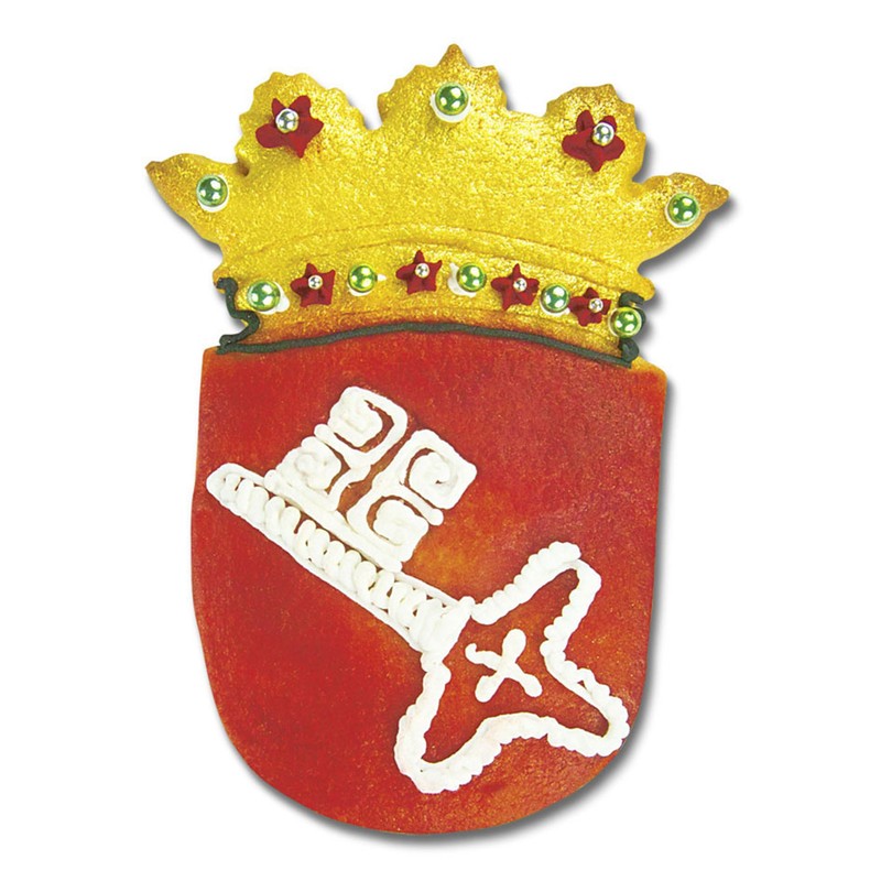 Staedter Bremen Coat of Arms Shape Cookie Cutter, Stainless Steel,
