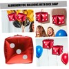 WHAMVOX Cube Dice Balloons 20pcs Game Theme Party Decorations Aluminum