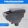 for Mitsubishi Mirage 2014-2024 Car Armrest Box Center Console Accessory