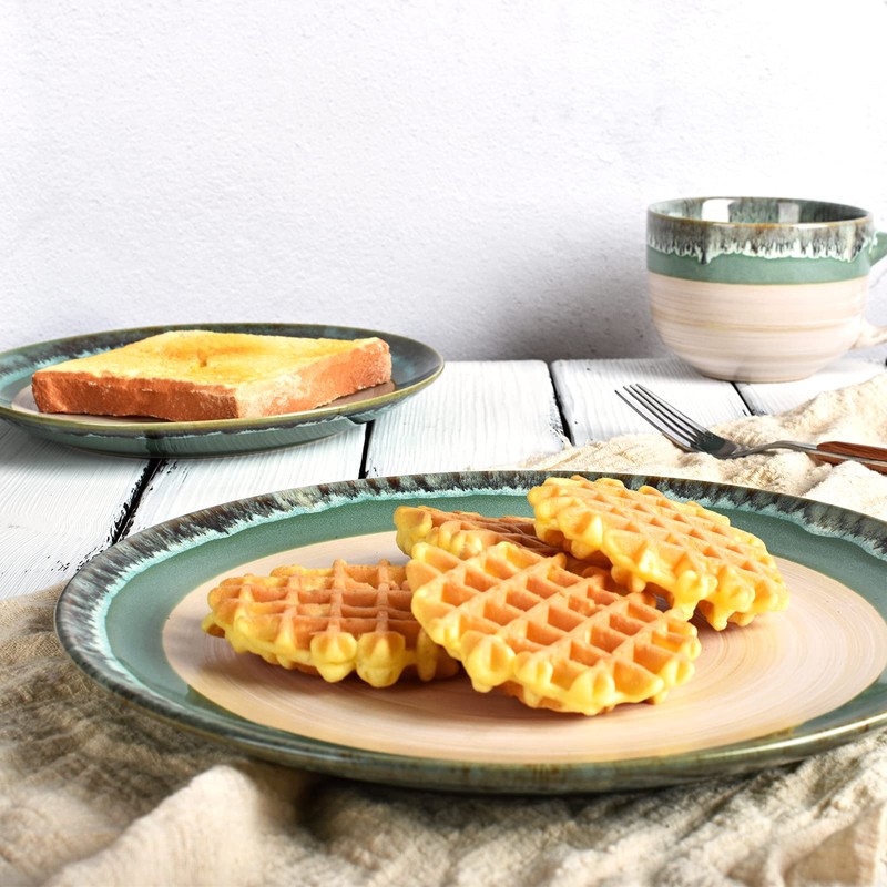 Bosmarlin Stoneware Dinner Plates, 10.5 inches, Set of 4 for