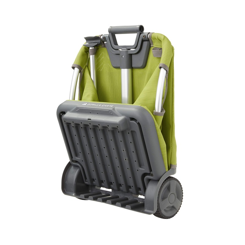Gorilla Carts GCSS-11G-COM Collapsible Soft-Sided Folding Garden Cart, 150-Pound Capacity,