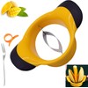 Mango Slicer,Mango Pit Remover Tool,Mango Cutter with Stainless Steel Blade