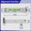 Ziopetru Adjustable Magnetic Gauge Tool, Wheel Camber, Caster Pillar and