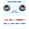 OOSSXX Video Power Cable BNC Extension All-in-One Cables for CCTV
