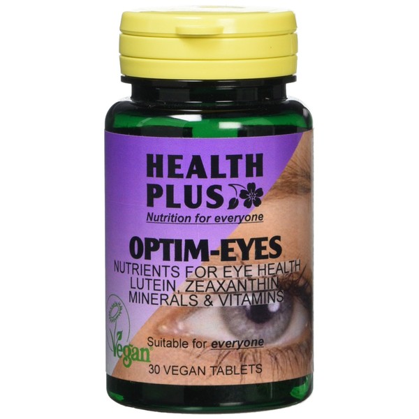 Health Plus Optim-Eyes Lutein Formula Vision and Eye Health Supplement - 30 Tablets