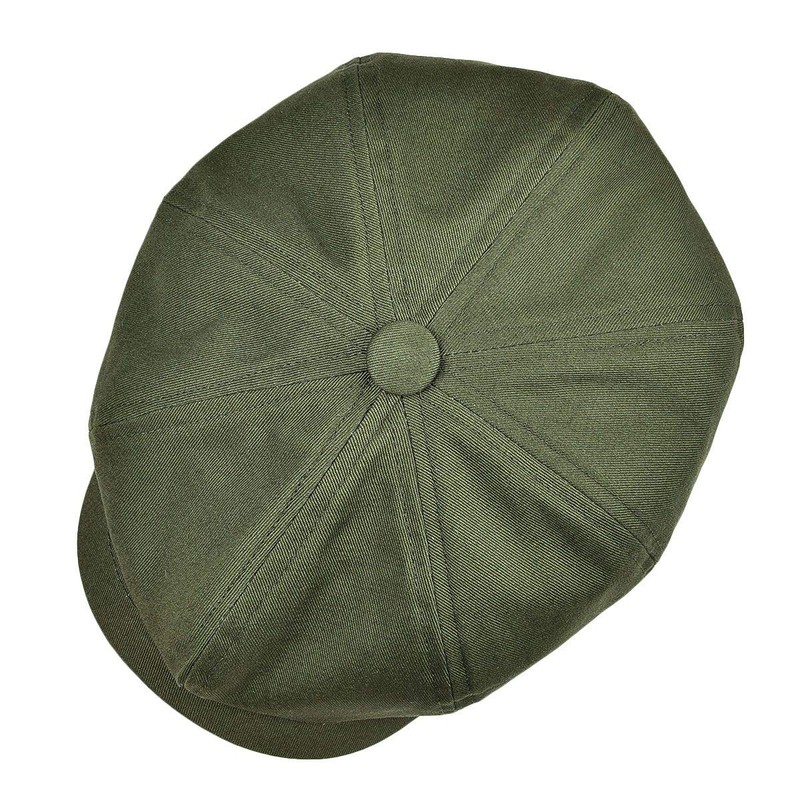 BOTVELA Men's 8 Piece Newsboy Flat Cap 100% Cotton Gatsby